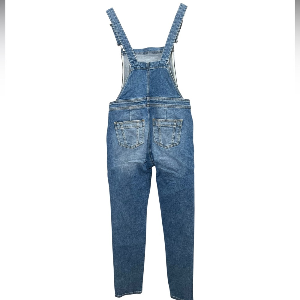 Boden women’s Girlfriend Dungarees Mid Vintage Denim size 2 - Picture 4 of 8